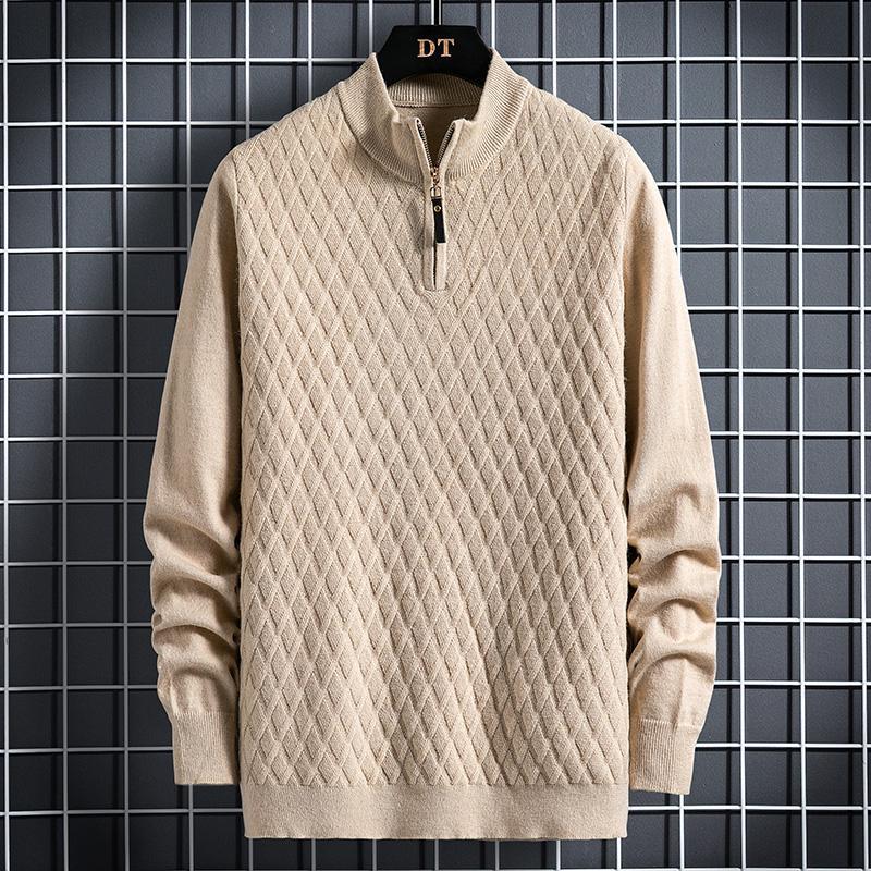 Diamond Lattice Sweater For Men
