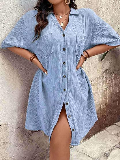 Women's Cotton Shirt Dress
