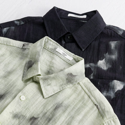 Summer Cool Linen Printed Simple Short Sleeve Shirt