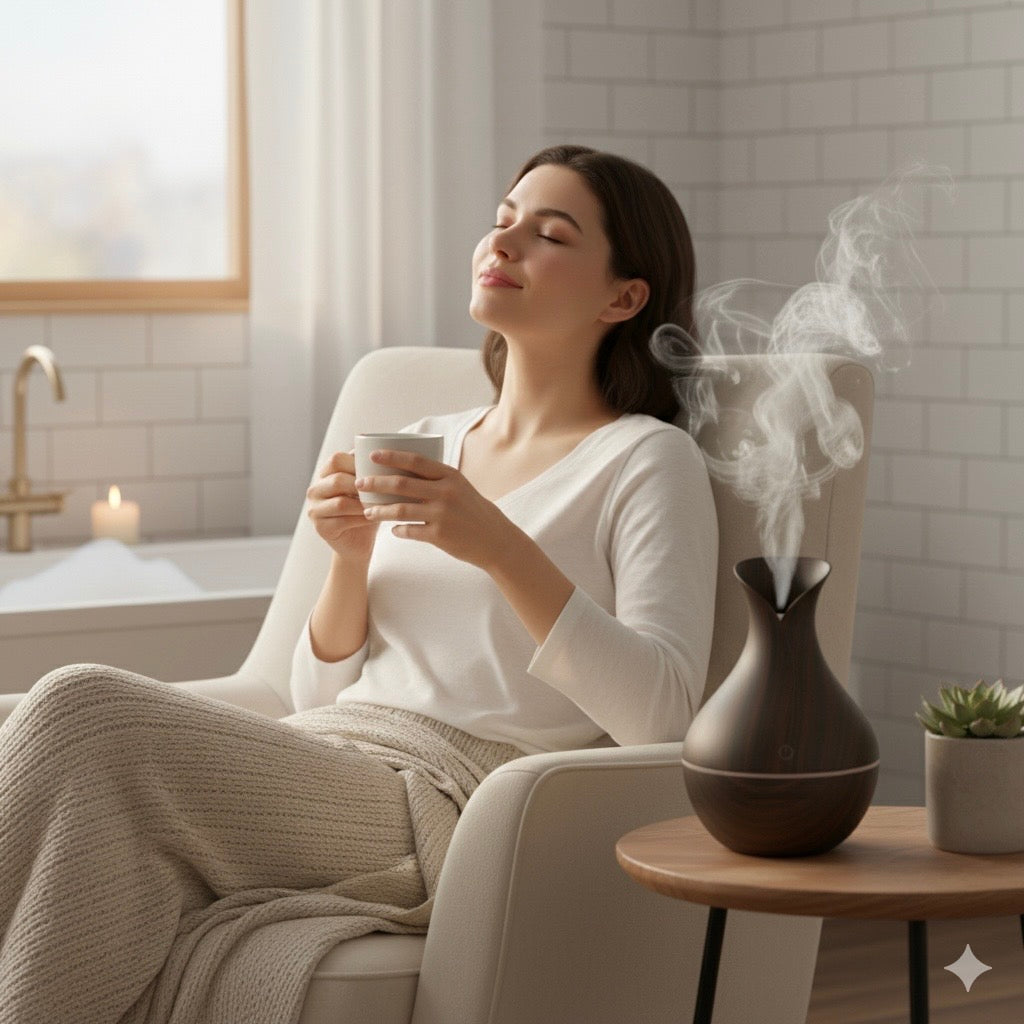 Luxury Dark Brown Ultrasonic Humidifier