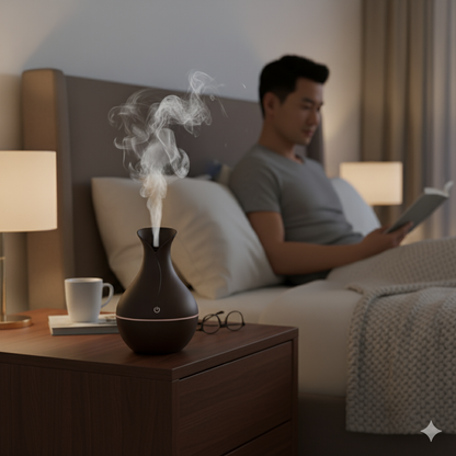 Luxury Dark Brown Ultrasonic Humidifier