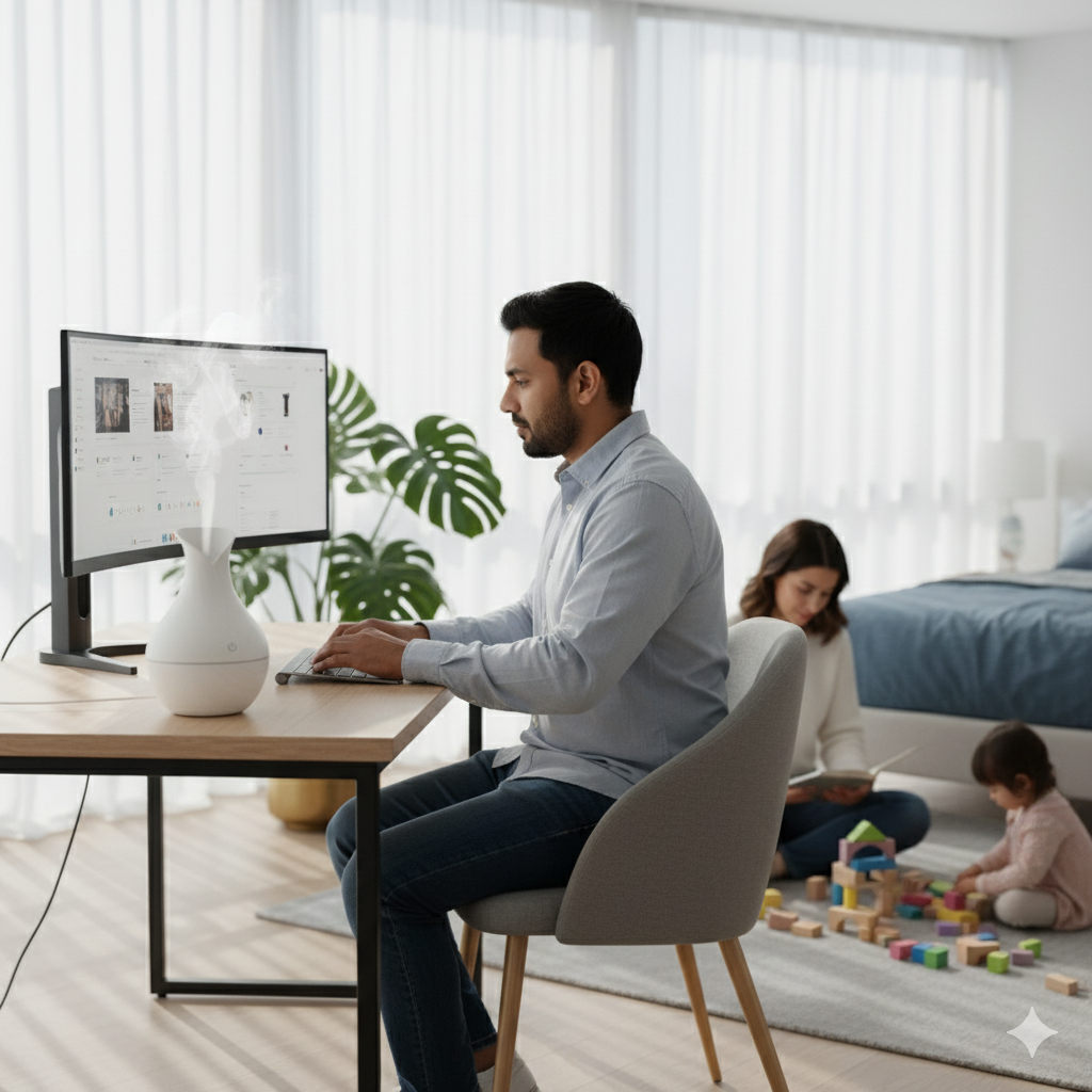 Luxury White Ultrasonic Humidifier