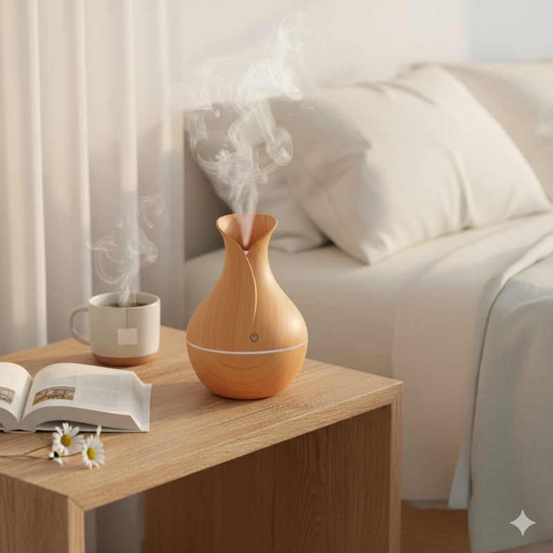 Luxury Light Wood Ultrasonic Humidifier
