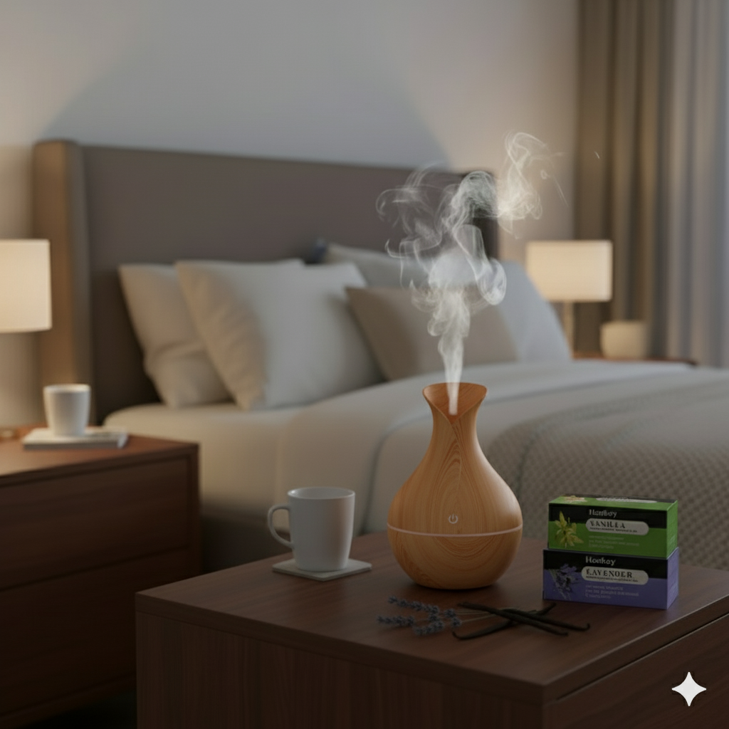 Luxury Light Wood Ultrasonic Humidifier
