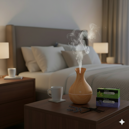Luxury Light Wood Ultrasonic Humidifier