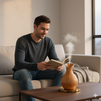 Luxury Light Wood Ultrasonic Humidifier