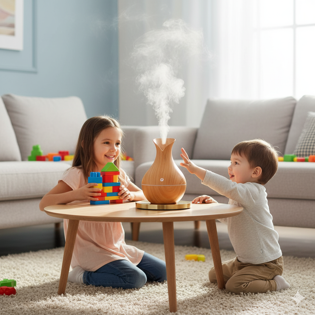 Luxury Light Wood Ultrasonic Humidifier