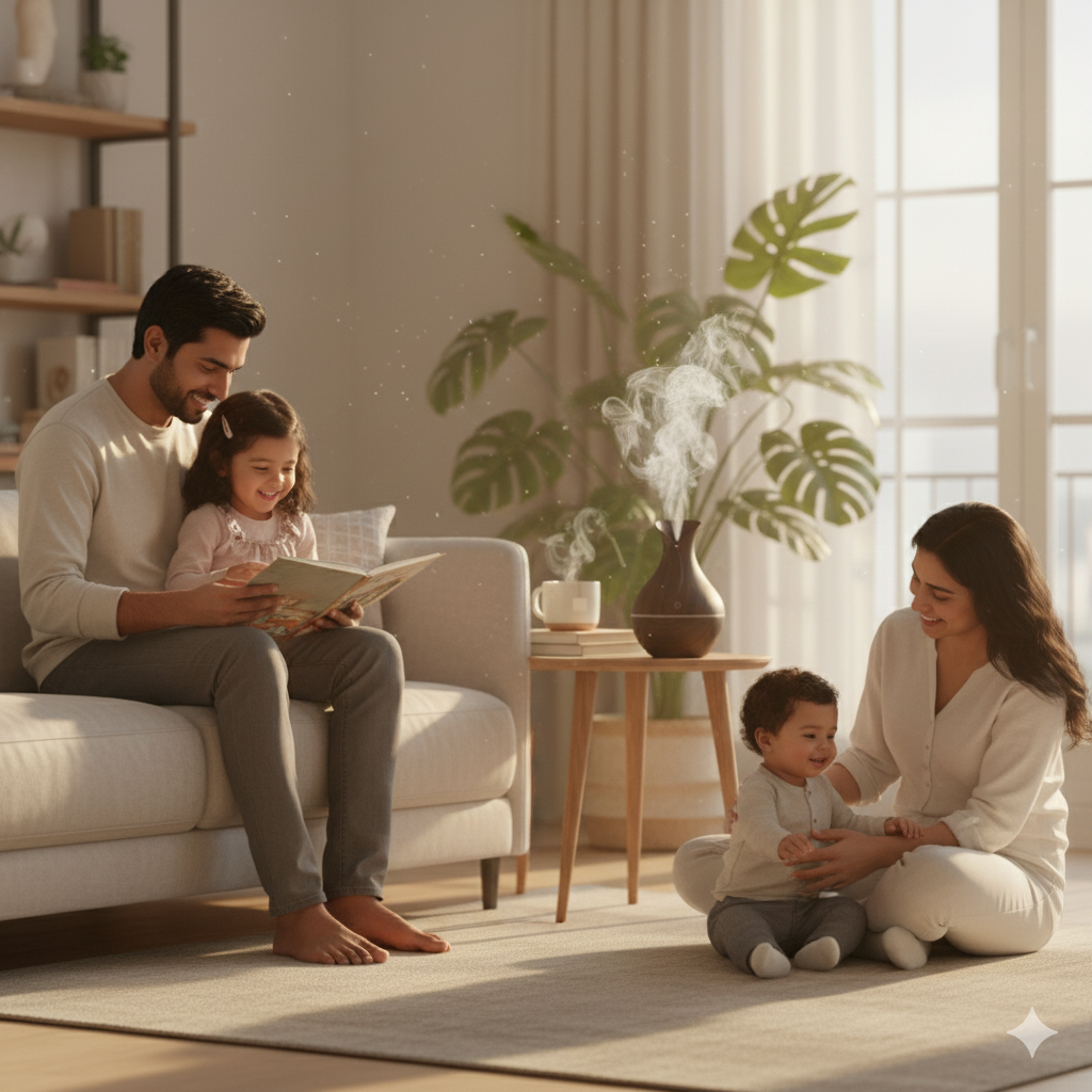 Luxury Dark Brown Ultrasonic Humidifier