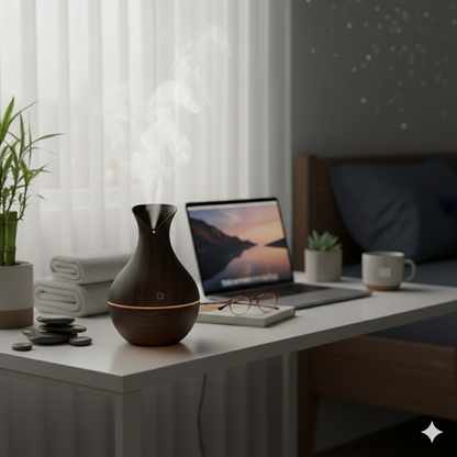 Luxury Dark Brown Ultrasonic Humidifier