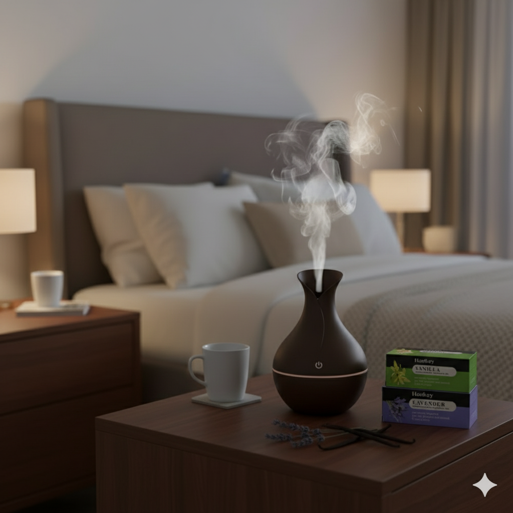 Luxury Dark Brown Ultrasonic Humidifier