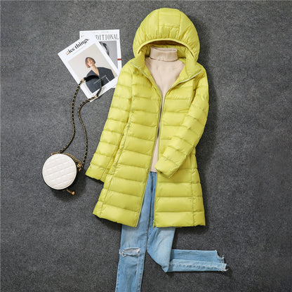 Women's Mid-length Fashion Lightweight Down Jacket