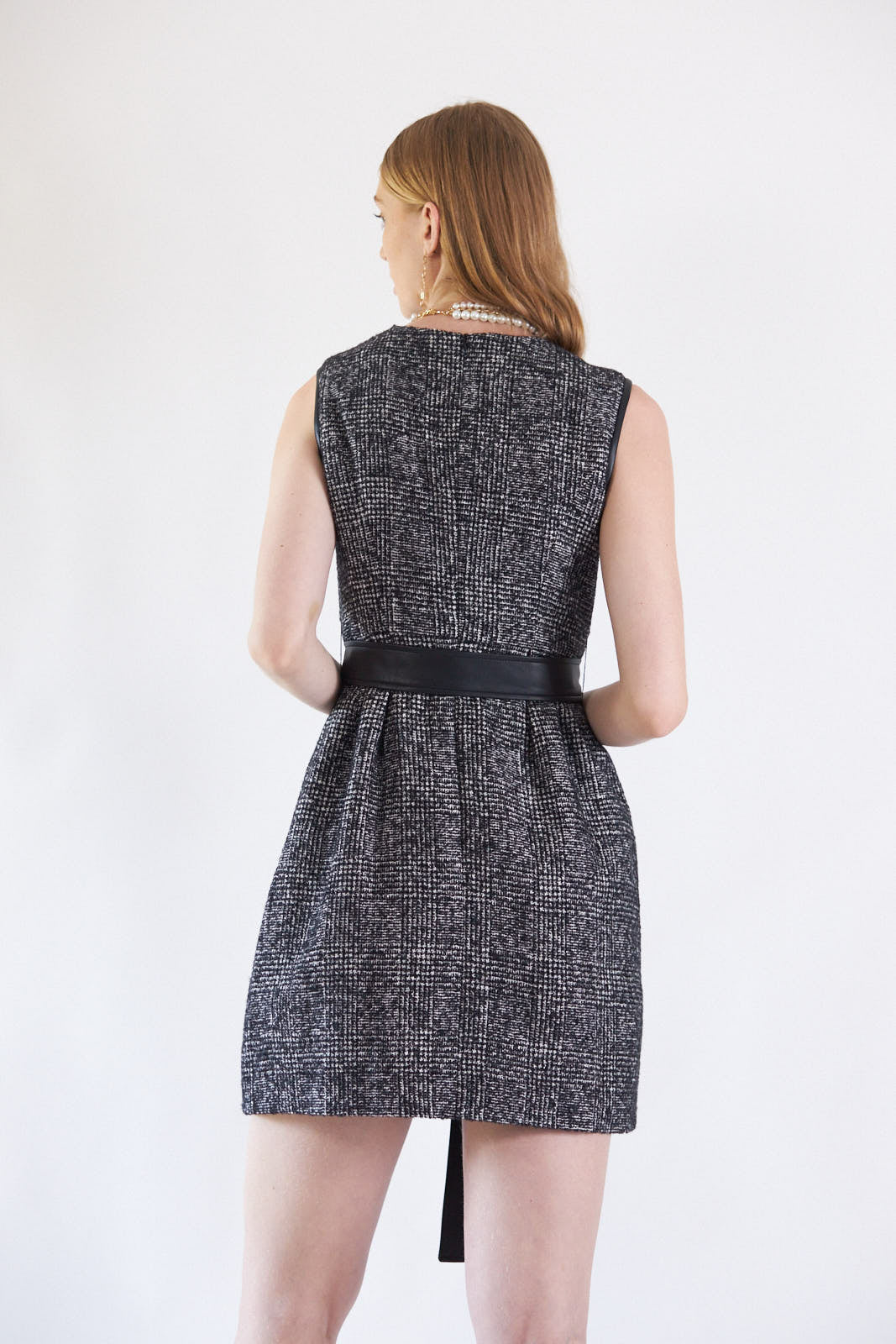 Clarette Wool-Blend Tweed Dress