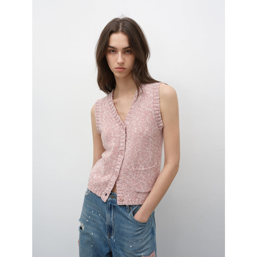 Ferwynn Dotted Merino Vest