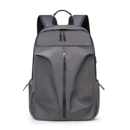 PU Backpack Fashion Large Capacity Men's Casual Backpack Commuter Trend Backpack Student School Bag