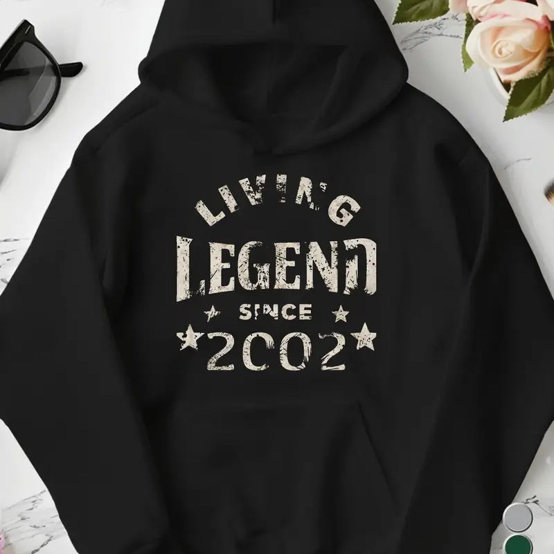 European And American Women's Letter Printed Hooded Sweatshirt