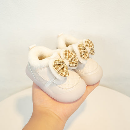 Winter Cotton Shoes for Kids – Fleece-Lined Warm Toddler Girls’ Shoes