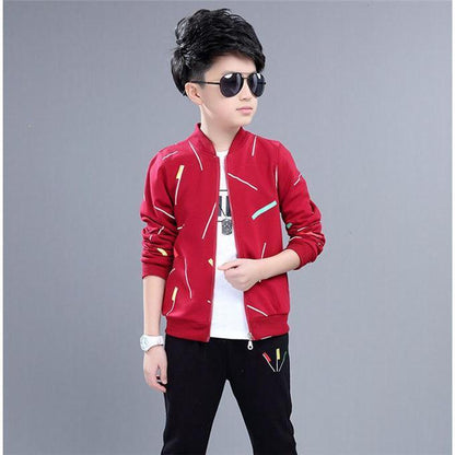 Two-piece Western Style Handsome Boy Clothes