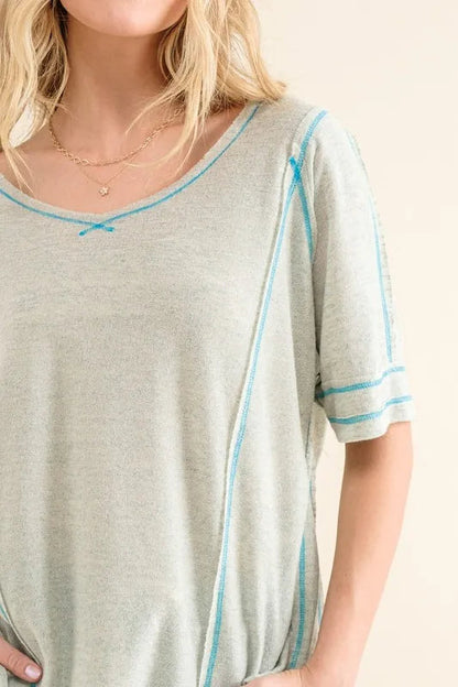 And The Why Reversed Stitch Basic T Shirt