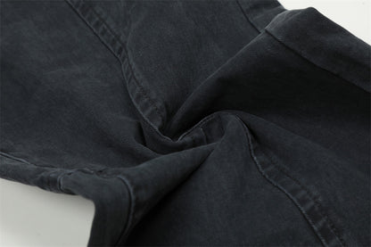 Washing Water Denim Straight-leg Trousers Men