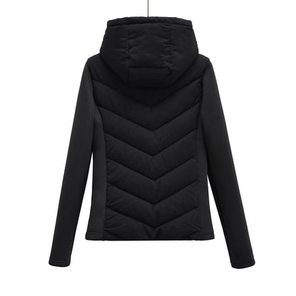 Autumn And Winter New Slim Fit Slimming Hooded Cotton Coat Jacket