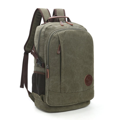 Men’s & Women’s Canvas Backpack – Wear-Resistant Large Capacity Casual Bag