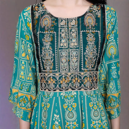 Ethnic Style Embroidery Artistic Retro Bohemian Style Dress