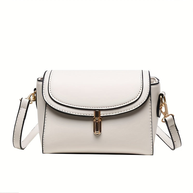 Women’s PU Shoulder Bag – Large Capacity Small Square Crossbody Handbag