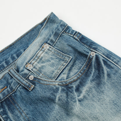 Water Denim Straight-leg Trousers Men