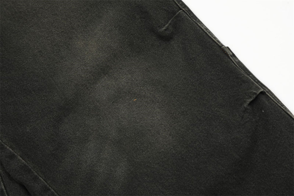 Men's Fashion Washed Denim Punk Pants