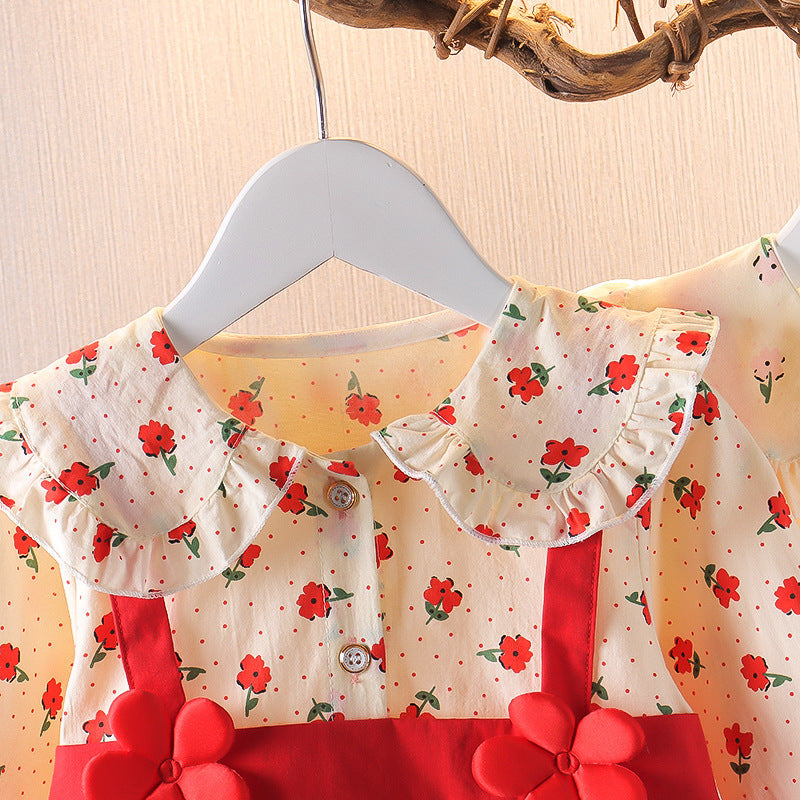 Toddler Baby Girls’ Autumn Skirt – Cute Floral Dress Clothes