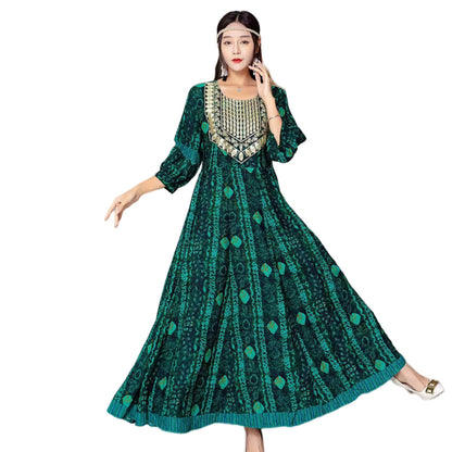 Fashion Personalized Ethnic Style Cotton Dress