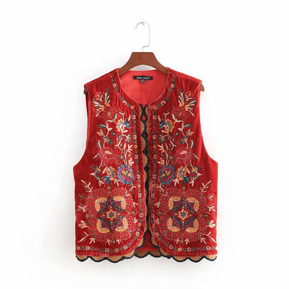 Babyshka style Vyshyvanka Waistcoat