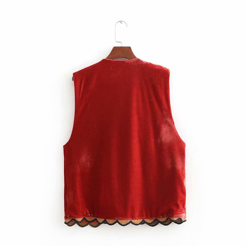 Babyshka style Vyshyvanka Waistcoat