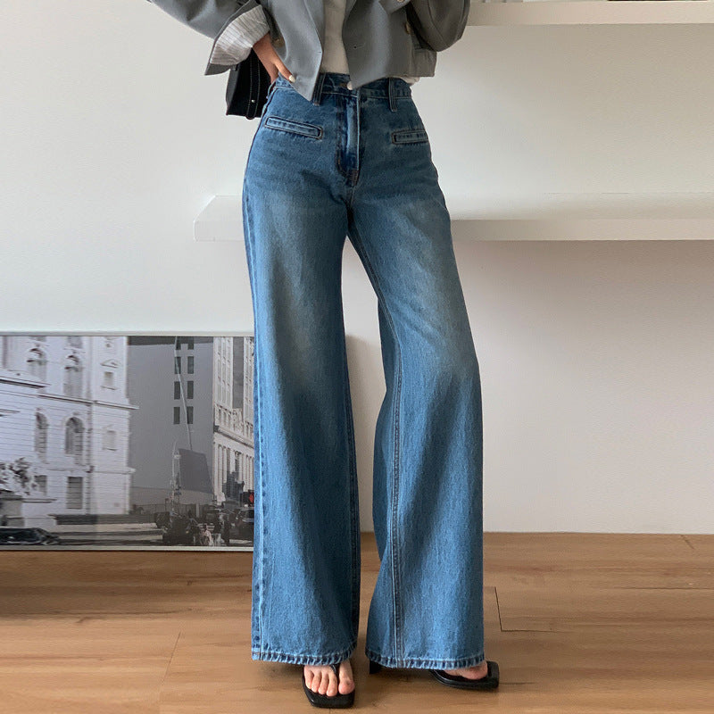Retro High Waist Jeans For Women