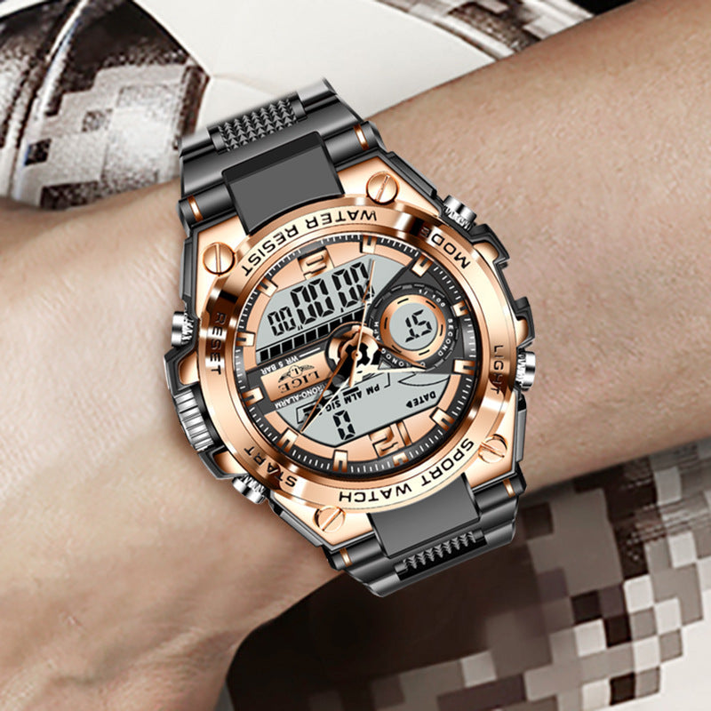 Luxury Quartz Waterproof Watch with Luminous Dial