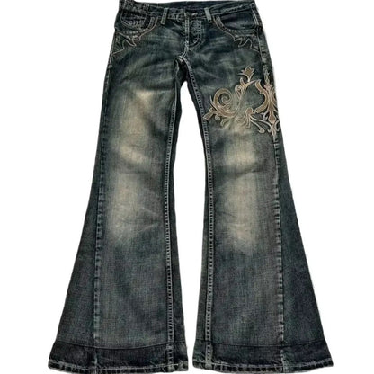Machine Embroidery Jeans For Women