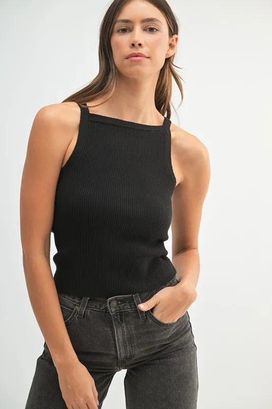 MABLE Ribbed Knit Tank