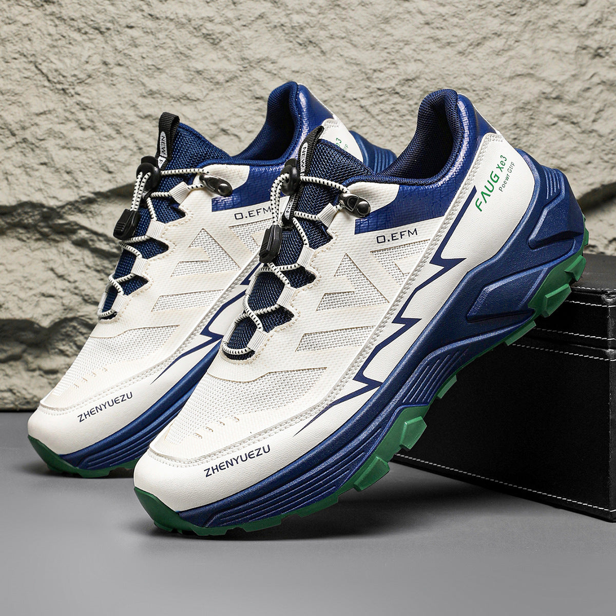 Men’s Color block Sneakers – Outdoor Hiking & Casual Sports Shoes