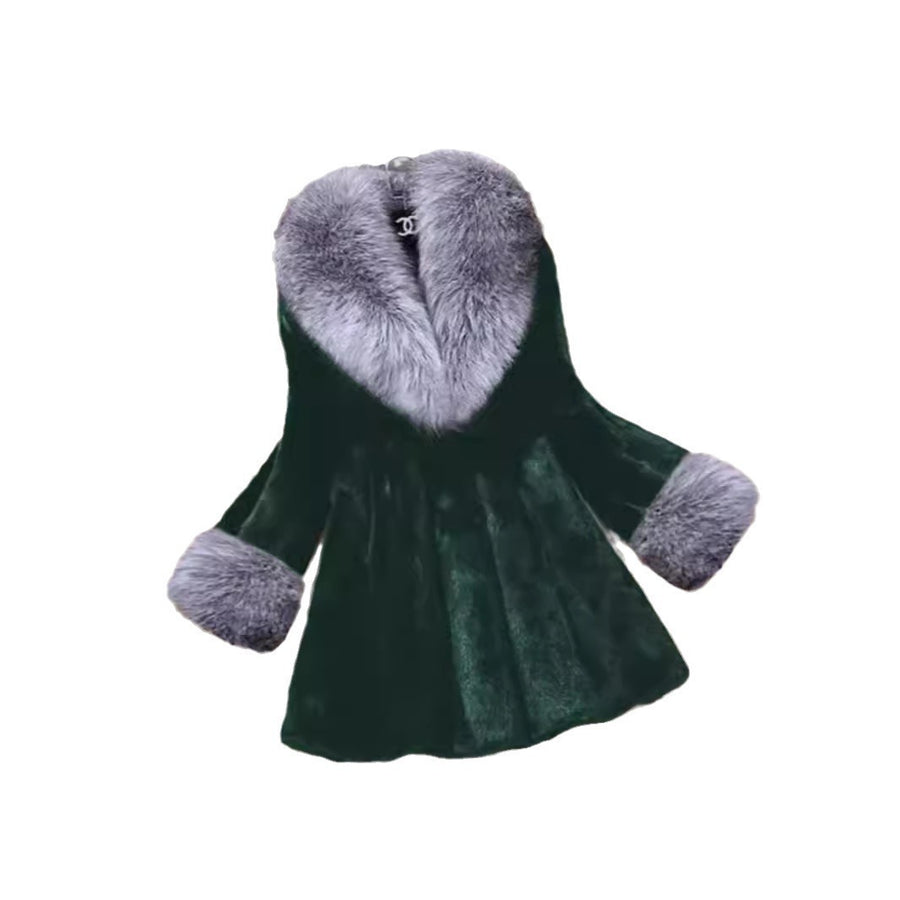 Artificial Mink Hair Women's Long Big Fur Collar