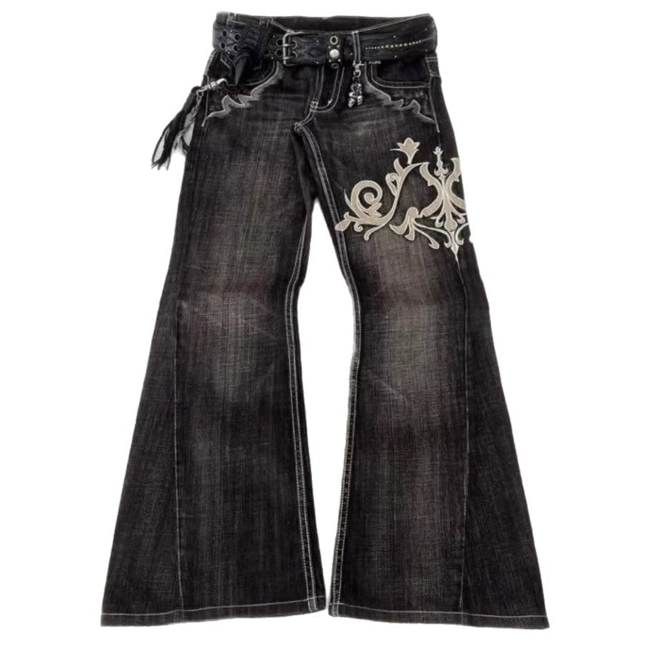Machine Embroidery Jeans For Women