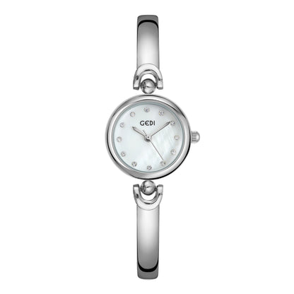 Women’s Simple Round Dial Bangle Quartz Watch