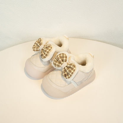 Winter Cotton Shoes for Kids – Fleece-Lined Warm Toddler Girls’ Shoes
