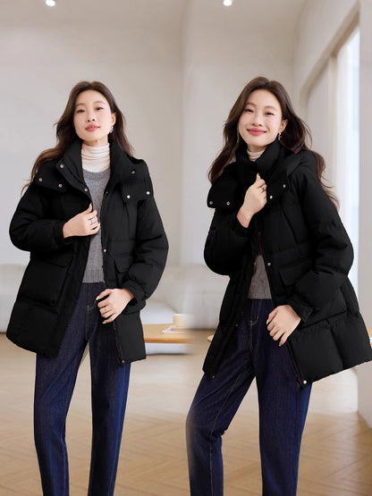 Loose Casual Cold Protective Clothing Temperament Cotton-padded Jacket