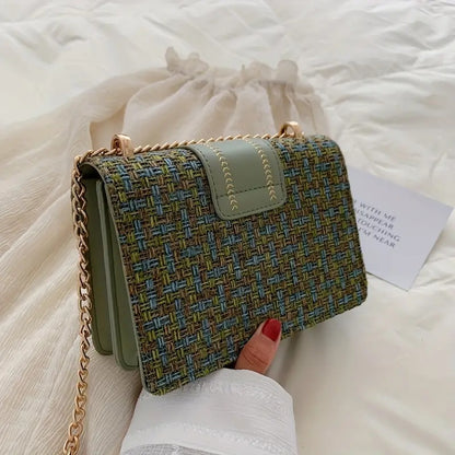 Women’s PU Crossbody Bag – Small Luxury Chain Shoulder Purse