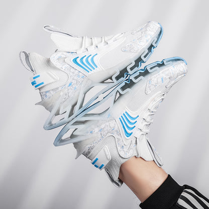 Men’s Breathable Mesh Running Sneakers – Anti-Skid Sports Shoes