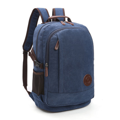 Men’s & Women’s Canvas Backpack – Wear-Resistant Large Capacity Casual Bag