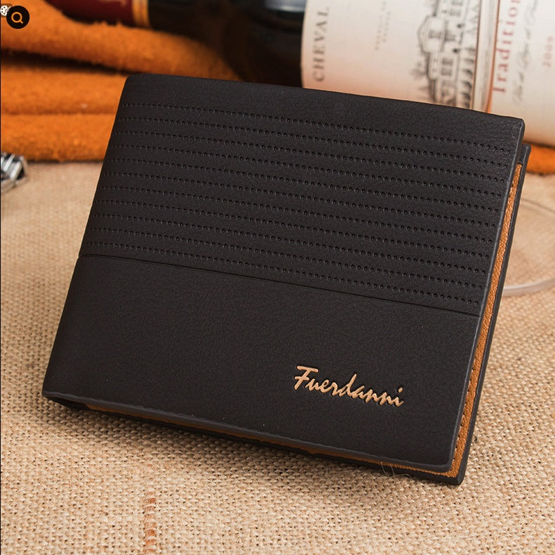 Men’s Bifold Leather Wallet – Credit Card & ID Holder Billfold Purse