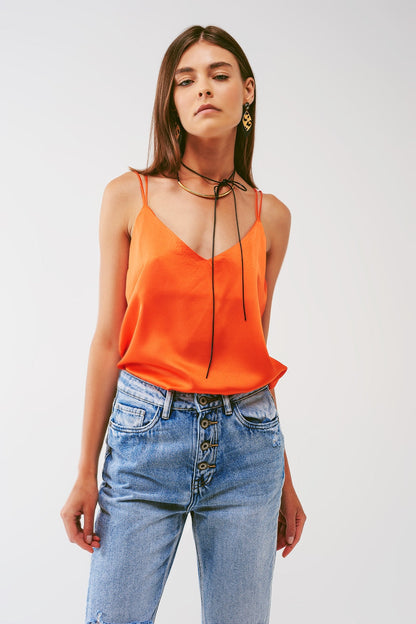 Alvaria Satin Open-Back Crop Top