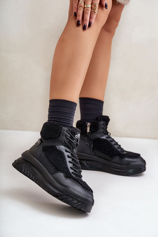 Valmara Shearling High-Top Sneakers