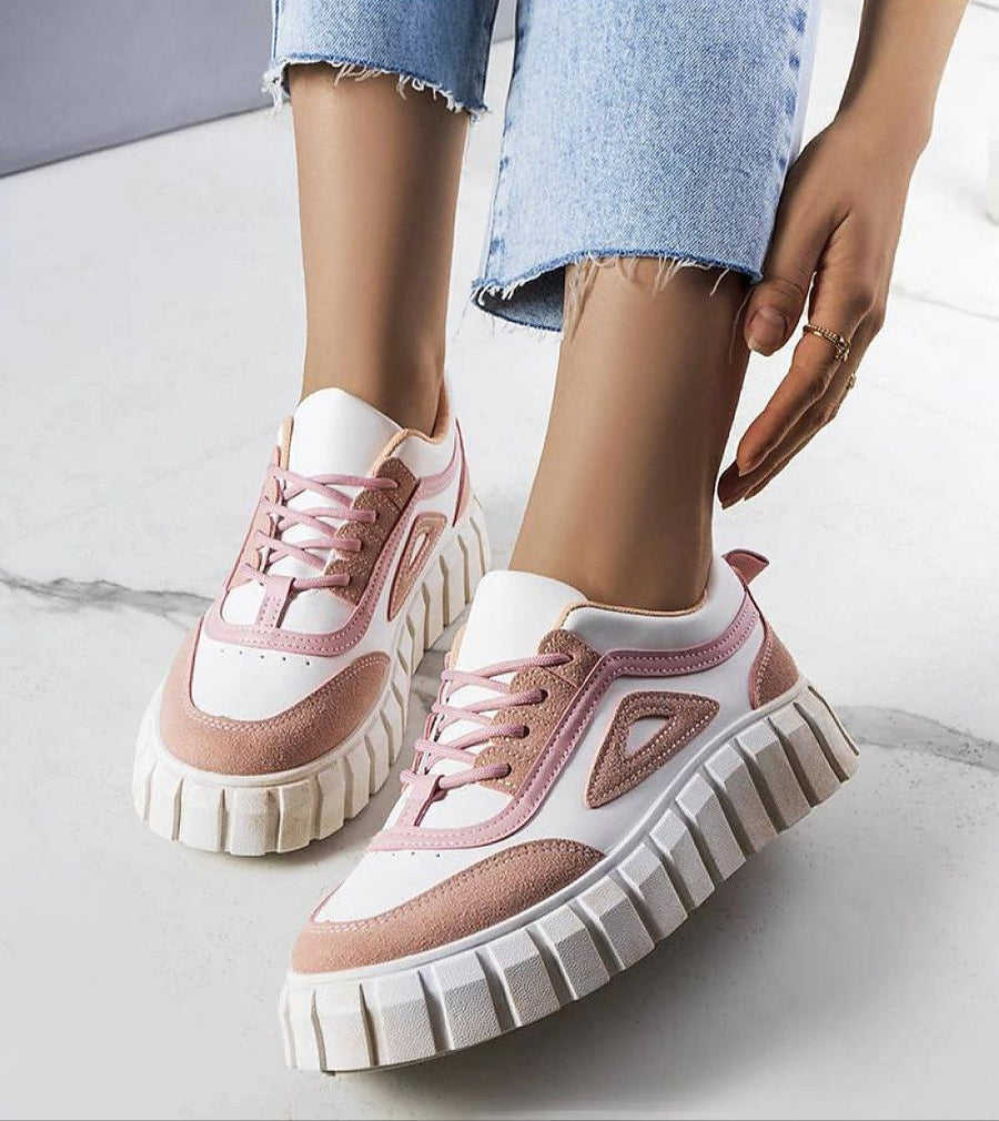 Elvenza Grooved Sole Ankle Sneakers